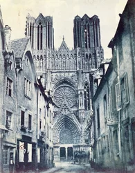 Kathedrale von Reims um 1851 (Cyanotypie)